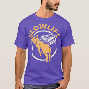 Camiseta Prima de cerdo volador de vida lenta