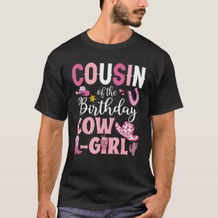 Camiseta Prima de la vaquera de cumpleaños Fiesta de cumple