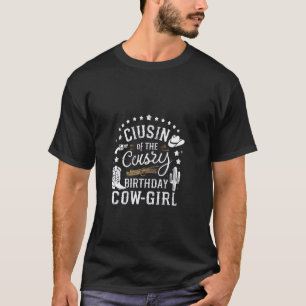 Camiseta Prima de la vaquera de cumpleaños Rodeo vaquera Cu