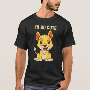 Camiseta Prima de León Cute para Niños Leones