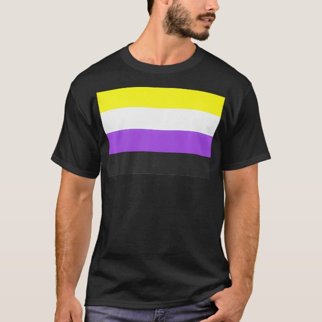 Camiseta Prima de marca de orgullo no binaria (Anverso)