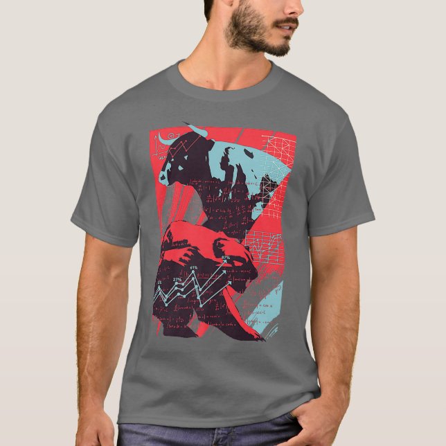 Camiseta Prima de Osos y Bulls de Negociación del Mercado d (Anverso)