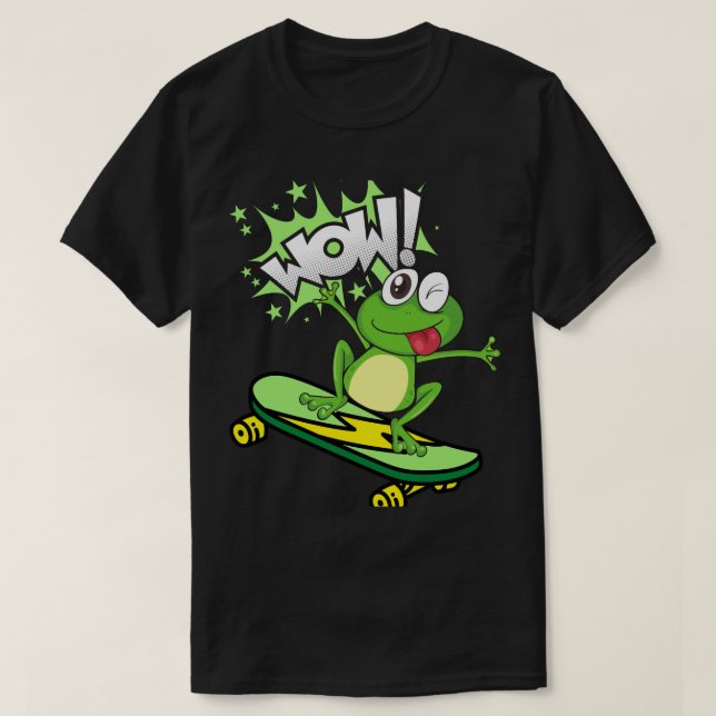 Camiseta Prima de rana de patinaje (Diseño del anverso)