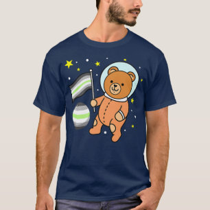 Camiseta Prima del orgullo astronauta de oso lindo 532