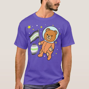 Camiseta Prima del orgullo de astronauta de oso lindo