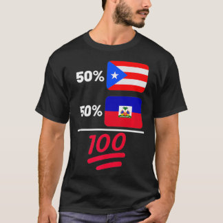 Camiseta Prima Del Patrimonio De La Bandera De Haití Y Puer