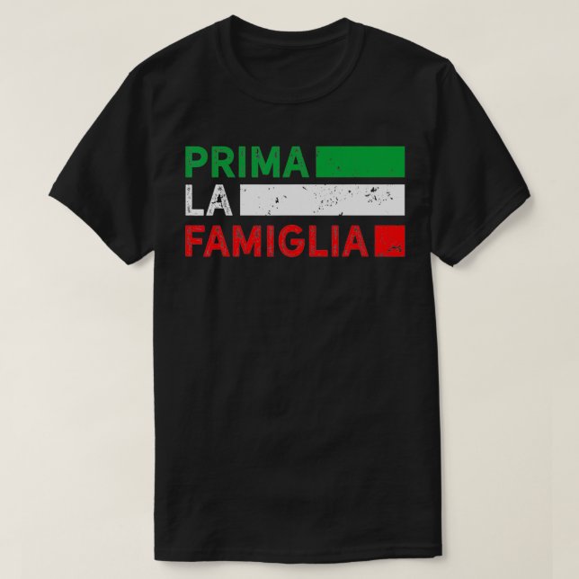 Camiseta Prima La Famiglia Orgulloso Gigante Italiano Prime (Diseño del anverso)