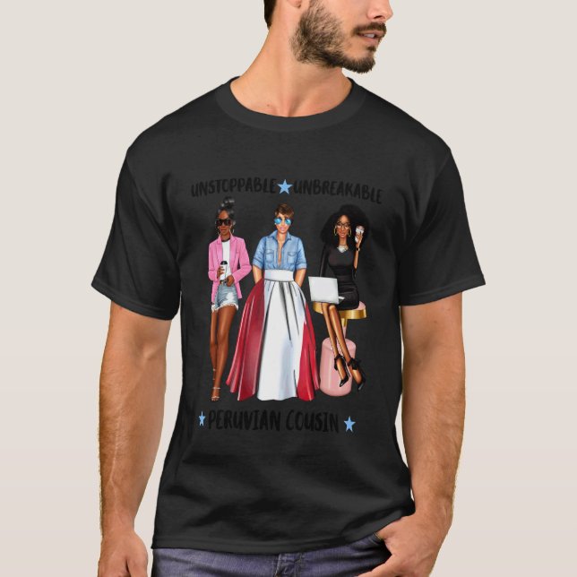 Camiseta Prima Peruana Fuerte De Perú Latina Feroz (Anverso)