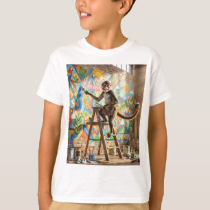 Camiseta Primate Artístico Muralista en Ático Soleado Moder