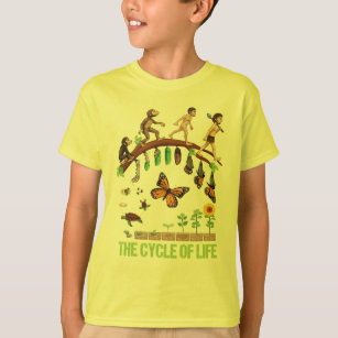 Camiseta Primates a servir, mariposa de la evolución de la
