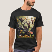 Primates de lucha de alimentos, fruta