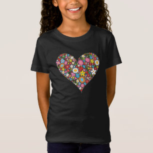 Camiseta Primavera caprichosa flor San Valentín amor al cor