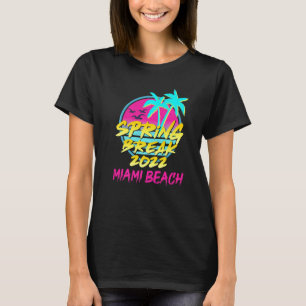 Camiseta Primavera de 2022 Retro 80 Familia Miami Beach de 