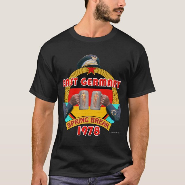 Camiseta Primavera de Alemania Oriental 1978 (Oscuro) (Anverso)