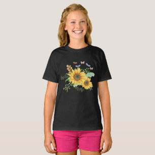 Camiseta primavera de girasol