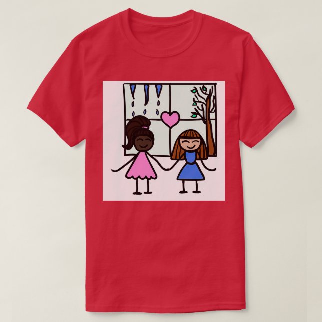 Camiseta Primavera de las mujeres enamoradas (Diseño del anverso)