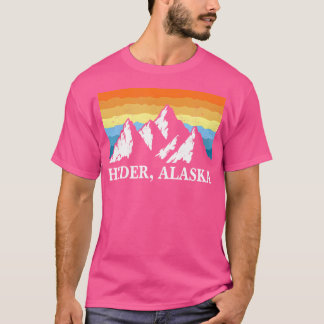 Camiseta Primavera de recuerdo de Hyder Alaska en la montañ