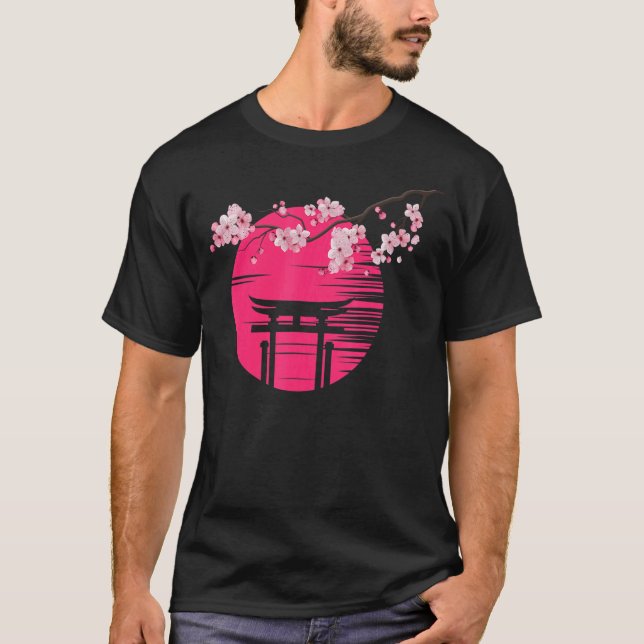 Camiseta Primavera de Sakura florió árbol de flores de cere (Anverso)