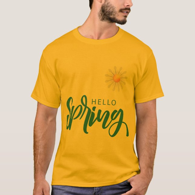 Camiseta primavera de saludo (Anverso)