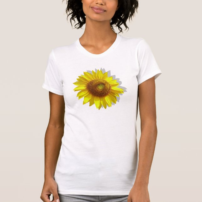Camiseta Primavera del girasol al girasol T del verano (Anverso)