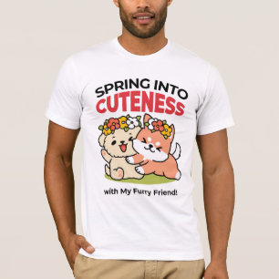 Camiseta Primavera en la atención - Adorable Ilustracion de
