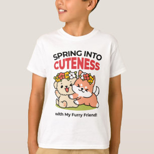 Camiseta Primavera en la atención - Adorable Ilustracion de