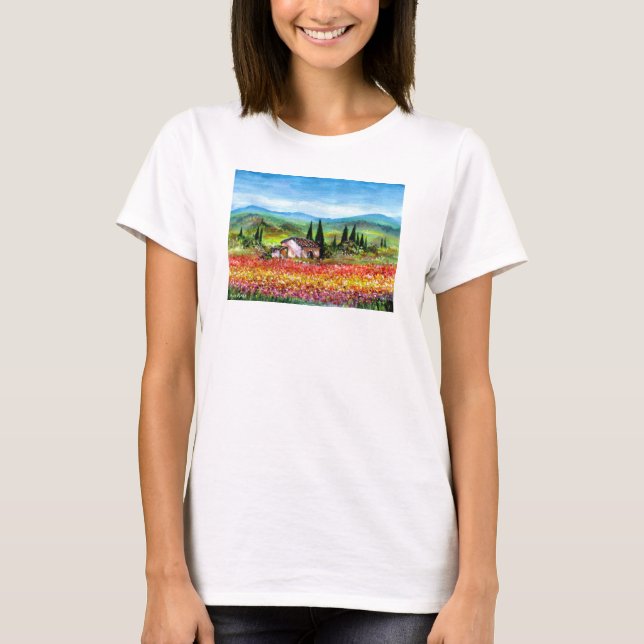 CAMISETA PRIMAVERA EN TUSCANIA (Anverso)