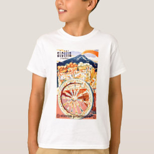 Camiseta Primavera eterna 1947 del poster del viaje de
