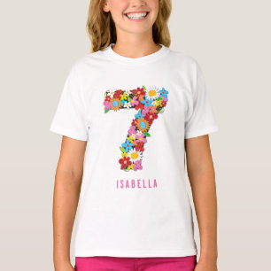 Camiseta Primavera Flores Número Siete Aniversario
