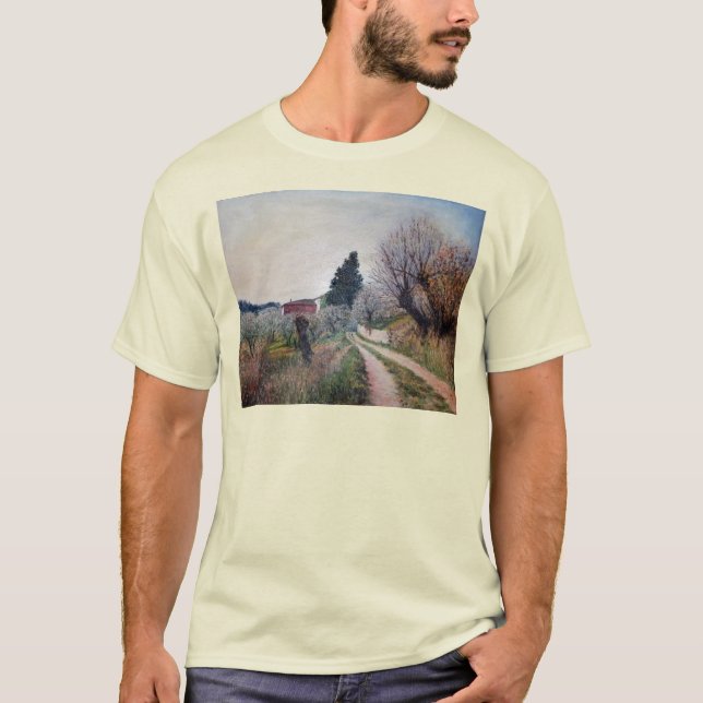 CAMISETA PRIMAVERA MÁS TEMPRANA EN EL PAISAJE DE TOSCANA (Anverso)