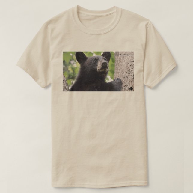Camiseta Primavera - Oso negro (Diseño del anverso)