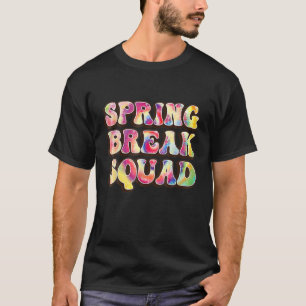 Camiseta Primavera Rompimiento Escuadrón Playa Colorido Tej