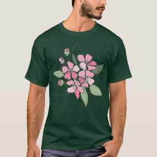 Camiseta Primavera rosa de la flor de cerezo sakura japones