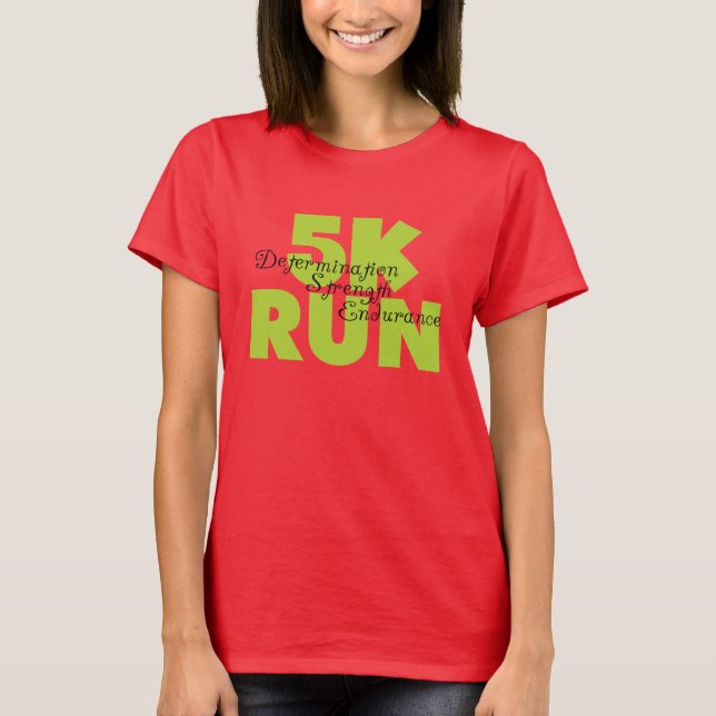 Camiseta Primavera Verde 5K Run (Anverso)
