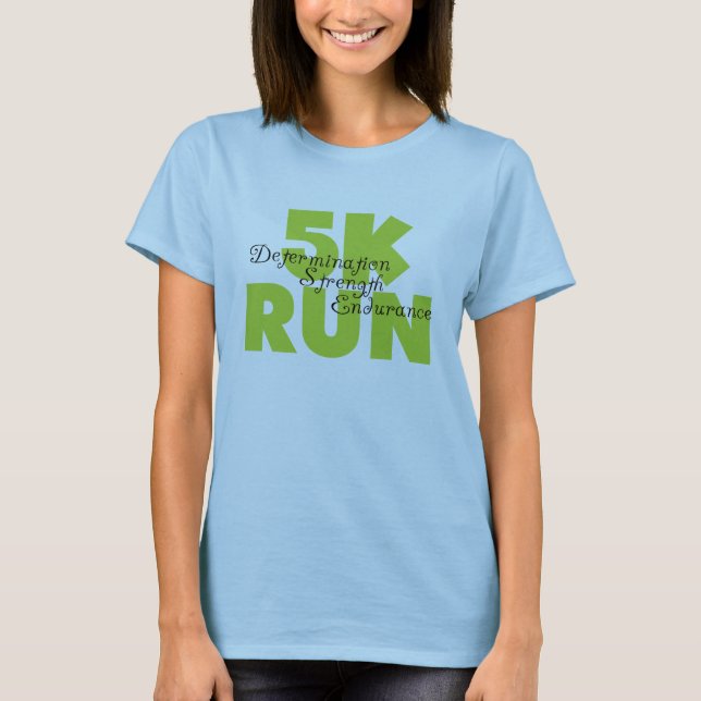 Camiseta Primavera Verde 5K Run (Anverso)
