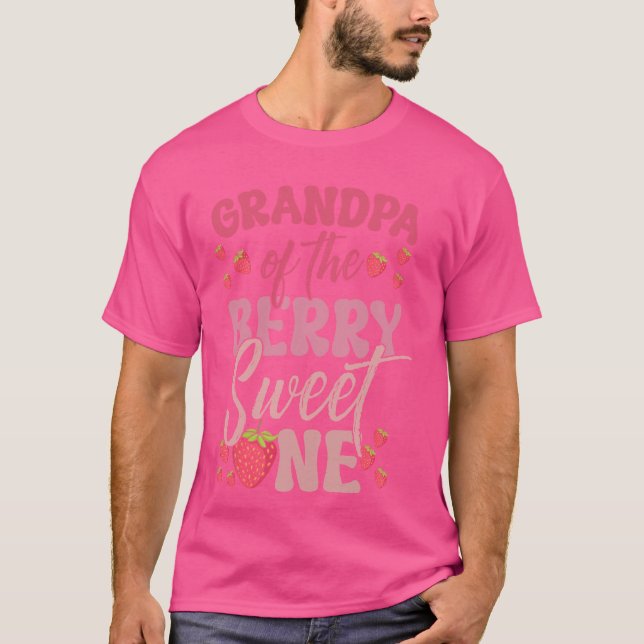 Camiseta Primer Abuelo De Nacimiento De Berry Sweet One Str (Anverso)