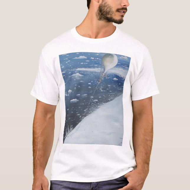 Camiseta Primer aeronauta de capitán Scott la Antártida. (Anverso)