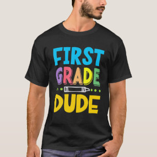 Camiseta Primer año   Gracioso Primer Día De La Escuela