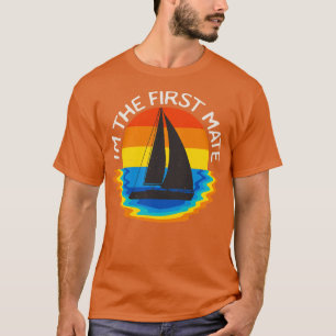 Camiseta Primer barco de vela de barca retro