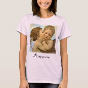 Camiseta Primer beso (detalle de ángel) de Bouguereau