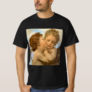 Camiseta Primer Beso (detalle de ángel) de Bouguereau