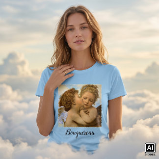 Camiseta Primer Beso (detalle de ángel) de Bouguereau