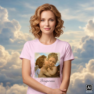 Camiseta Primer Beso (detalle de ángel) de Bouguereau