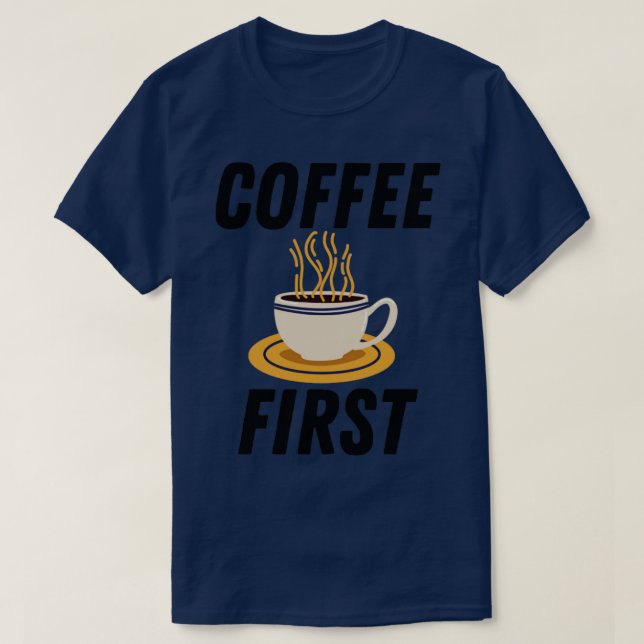 Camiseta Primer café (Diseño del anverso)