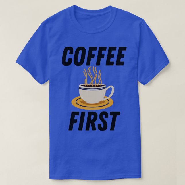Camiseta Primer café (Diseño del anverso)