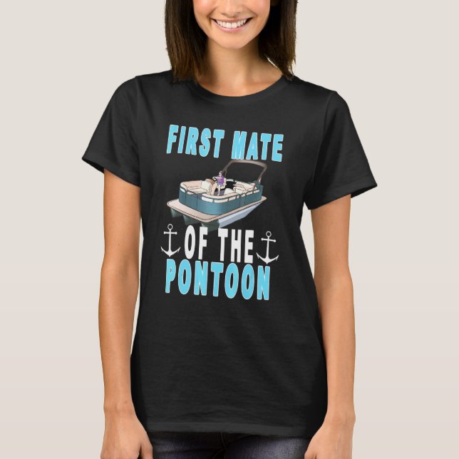 Camiseta Primer Capitán De Pontón De Mens Pontoon (Anverso)