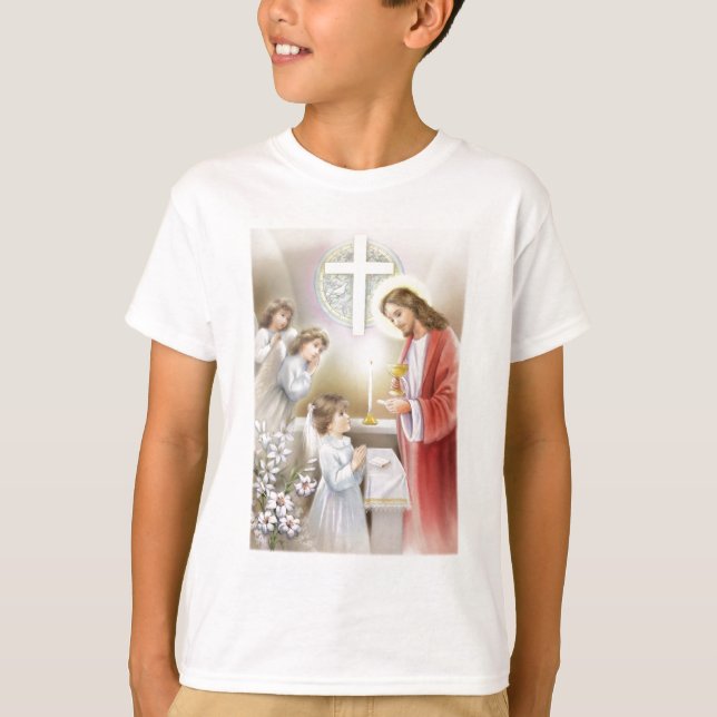 Camiseta Primer chica de la comunión santa (Anverso)
