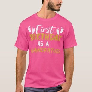 Camiseta Primer cumpleaños como abuelo promovido para celeb