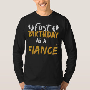 Camiseta Primer cumpleaños como cantante de prometida promo