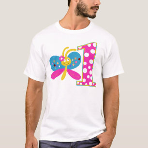 Camiseta Primer cumpleaños de Mariposa Girona